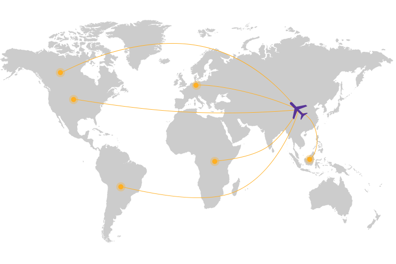 Shipping And Delivery Map