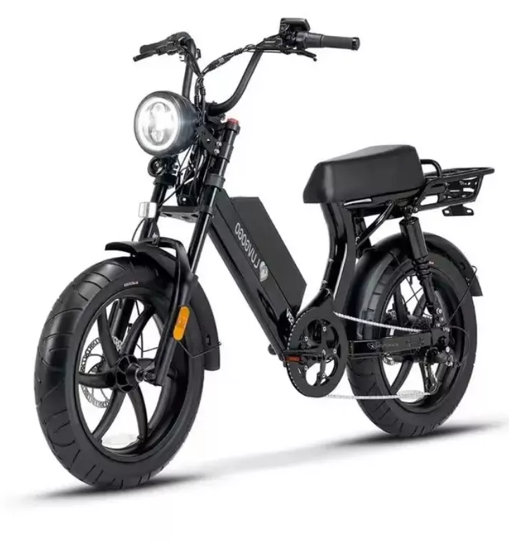 long range Black Rear Motor Electric Commuter Bike