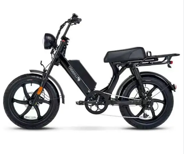 long range Black Rear Motor Electric Commuter Bike